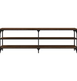 VidaXL Tv-meubel 160x30x50 cm bewerkt hout bruin eikenkleur
