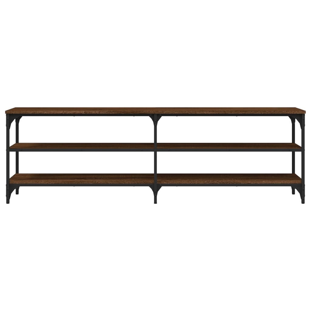 VidaXL Tv-meubel 160x30x50 cm bewerkt hout bruin eikenkleur