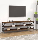 VidaXL Tv-meubel 160x40x50 cm bewerkt hout bruin eikenkleur