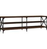 VidaXL Tv-meubel 160x40x50 cm bewerkt hout bruin eikenkleur