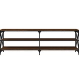 VidaXL Tv-meubel 160x40x50 cm bewerkt hout bruin eikenkleur