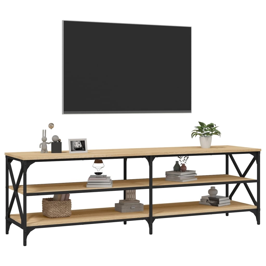 VidaXL Tv-meubel 160x40x50 cm bewerkt hout sonoma eikenkleurig
