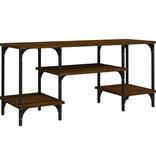 VidaXL Tv-meubel 102x35x45,5 cm bewerkt hout bruin eikenkleur