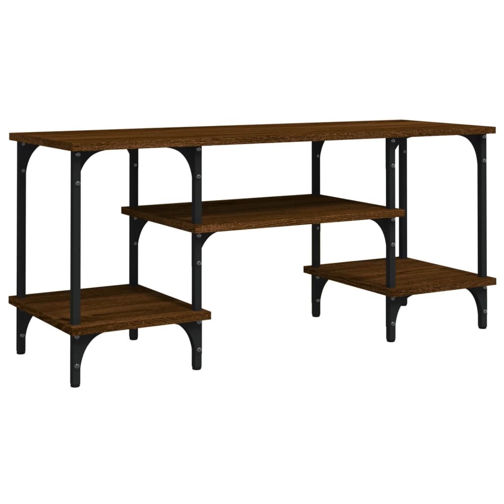 VidaXL Tv-meubel 102x35x45,5 cm bewerkt hout bruin eikenkleur