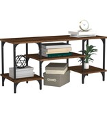 VidaXL Tv-meubel 102x35x45,5 cm bewerkt hout bruin eikenkleur