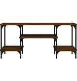 VidaXL Tv-meubel 102x35x45,5 cm bewerkt hout bruin eikenkleur