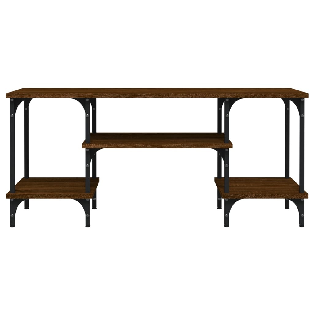 VidaXL Tv-meubel 102x35x45,5 cm bewerkt hout bruin eikenkleur