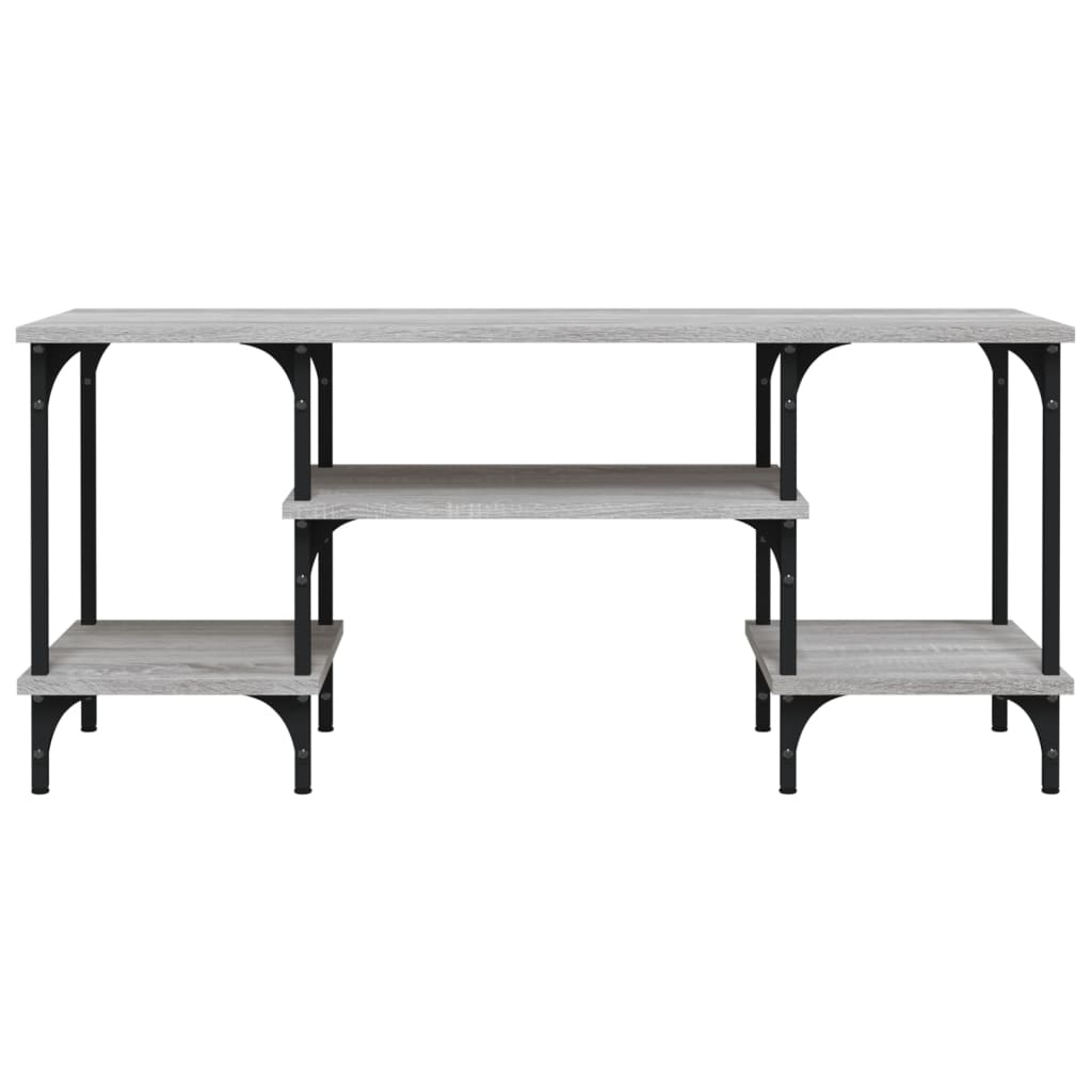 VidaXL Tv-meubel 102x35x45,5 cm bewerkt hout grijs sonoma eikenkleurig