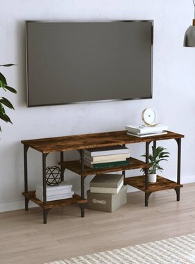 VidaXL Tv-meubel 102x35x45,5 cm bewerkt hout gerookt eikenkleurig