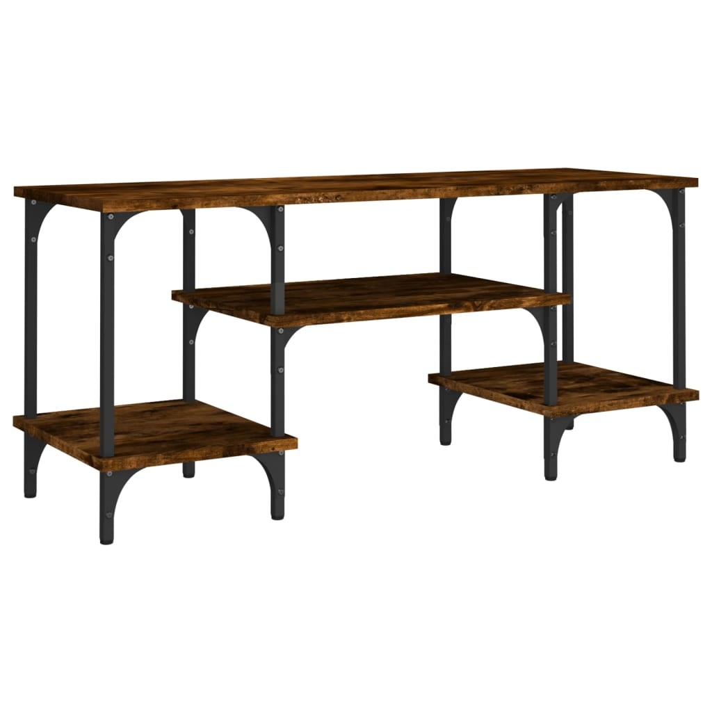 VidaXL Tv-meubel 102x35x45,5 cm bewerkt hout gerookt eikenkleurig