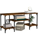 VidaXL Tv-meubel 102x35x45,5 cm bewerkt hout gerookt eikenkleurig