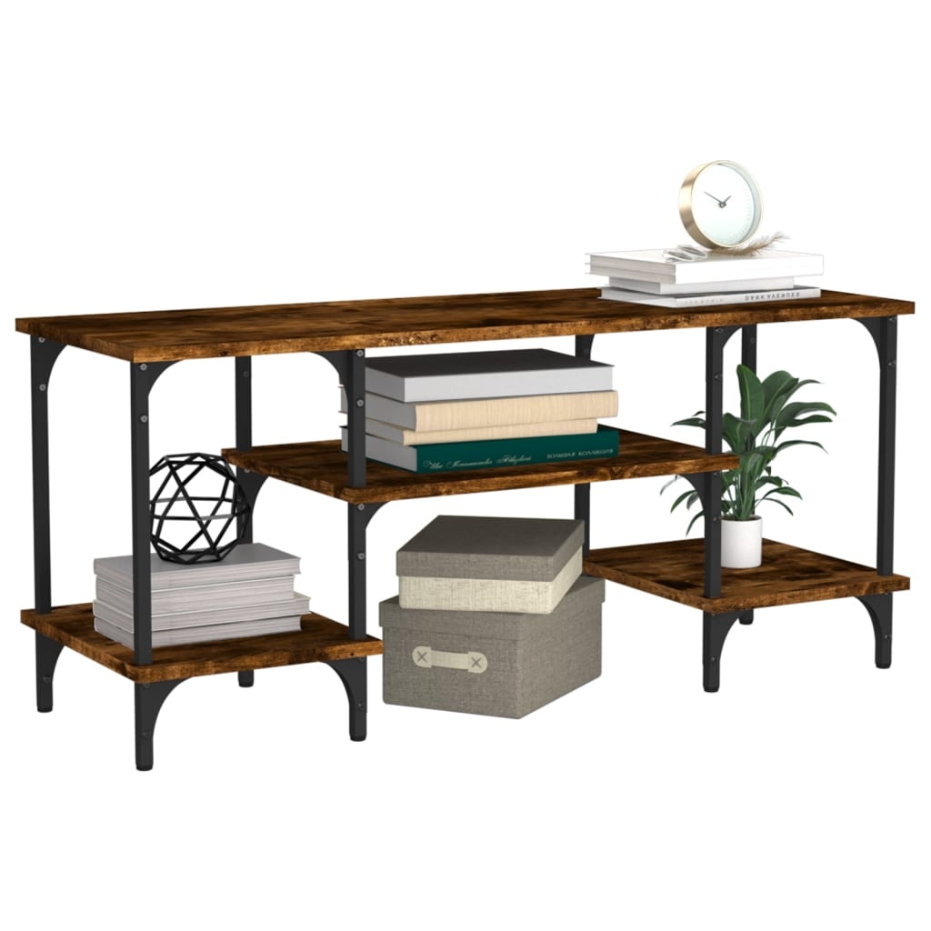 VidaXL Tv-meubel 102x35x45,5 cm bewerkt hout gerookt eikenkleurig
