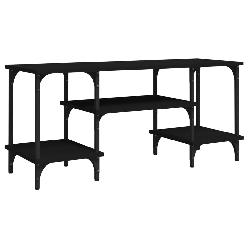 VidaXL Tv-meubel 102x35x45,5 cm bewerkt hout zwart