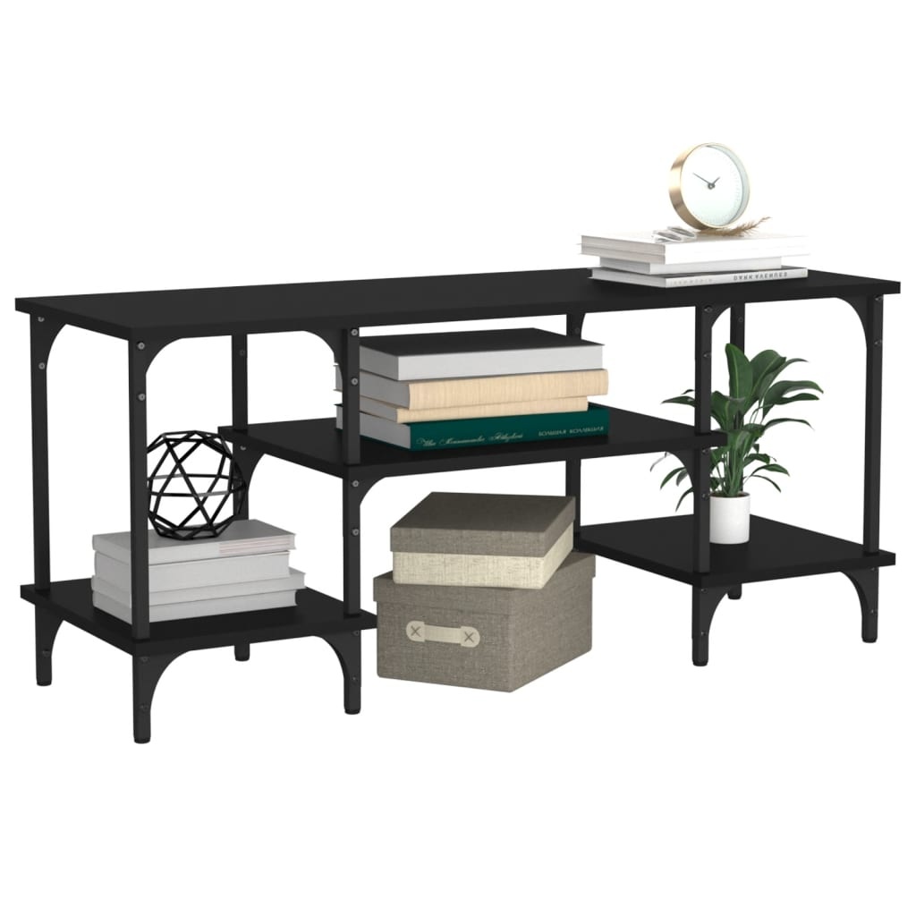 VidaXL Tv-meubel 102x35x45,5 cm bewerkt hout zwart