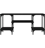 VidaXL Tv-meubel 102x35x45,5 cm bewerkt hout zwart