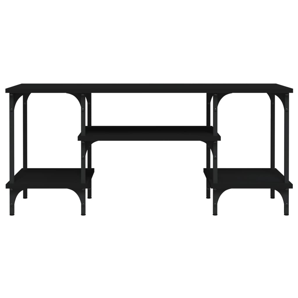 VidaXL Tv-meubel 102x35x45,5 cm bewerkt hout zwart