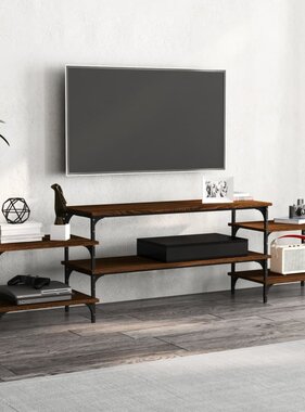 VidaXL Tv-meubel 197x35x52 cm bewerkt hout bruin eikenkleur