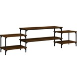 VidaXL Tv-meubel 197x35x52 cm bewerkt hout bruin eikenkleur