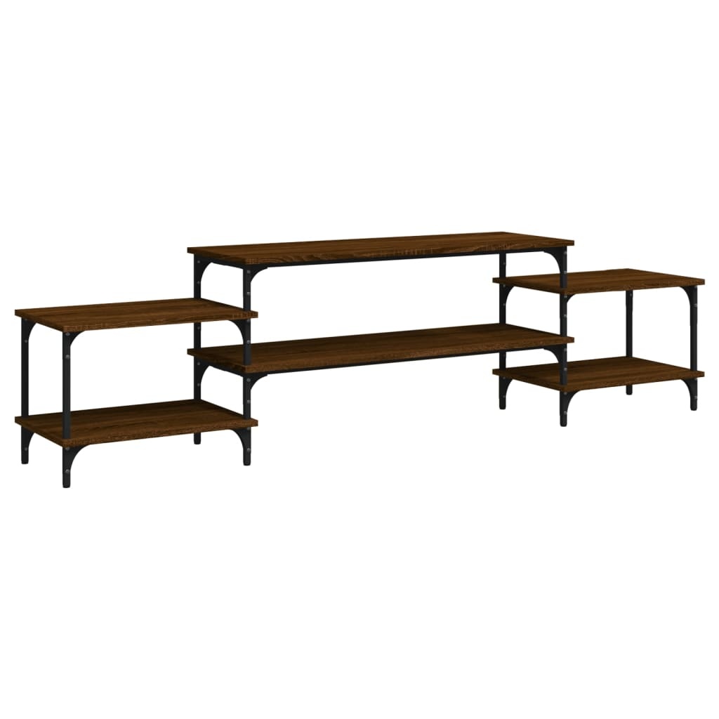 VidaXL Tv-meubel 197x35x52 cm bewerkt hout bruin eikenkleur
