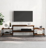 VidaXL Tv-meubel 197x35x52 cm bewerkt hout bruin eikenkleur