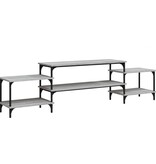 VidaXL Tv-meubel 197x35x52 cm bewerkt hout grijs sonoma eikenkleurig