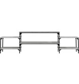 VidaXL Tv-meubel 197x35x52 cm bewerkt hout grijs sonoma eikenkleurig