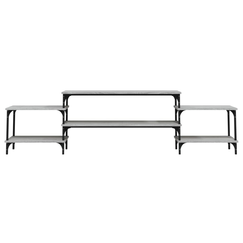 VidaXL Tv-meubel 197x35x52 cm bewerkt hout grijs sonoma eikenkleurig