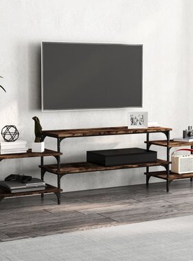 VidaXL Tv-meubel 197x35x52 cm bewerkt hout gerookt eikenkleurig