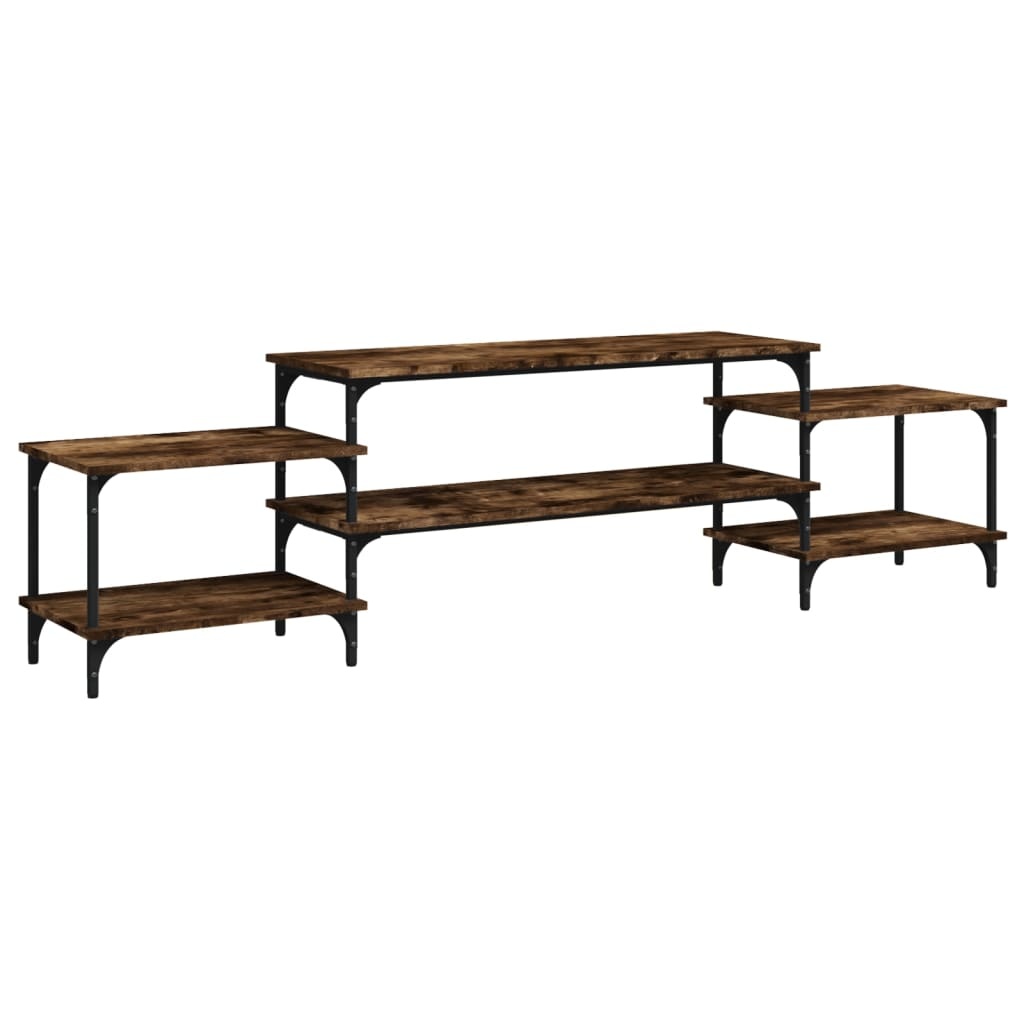 VidaXL Tv-meubel 197x35x52 cm bewerkt hout gerookt eikenkleurig