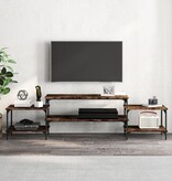 VidaXL Tv-meubel 197x35x52 cm bewerkt hout gerookt eikenkleurig