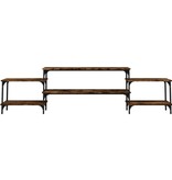 VidaXL Tv-meubel 197x35x52 cm bewerkt hout gerookt eikenkleurig