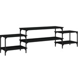 VidaXL Tv-meubel 197x35x52 cm bewerkt hout zwart