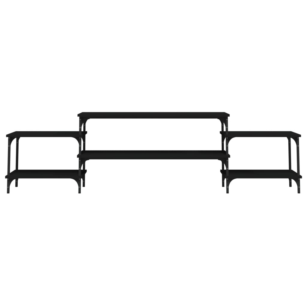 VidaXL Tv-meubel 197x35x52 cm bewerkt hout zwart