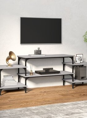 VidaXL Tv-meubel 157x35x52 cm bewerkt hout grijs sonoma eikenkleurig