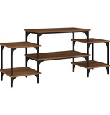 VidaXL Tv-meubel 117x35x52 cm bewerkt hout bruin eikenkleur