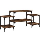 VidaXL Tv-meubel 117x35x52 cm bewerkt hout gerookt eikenkleurig