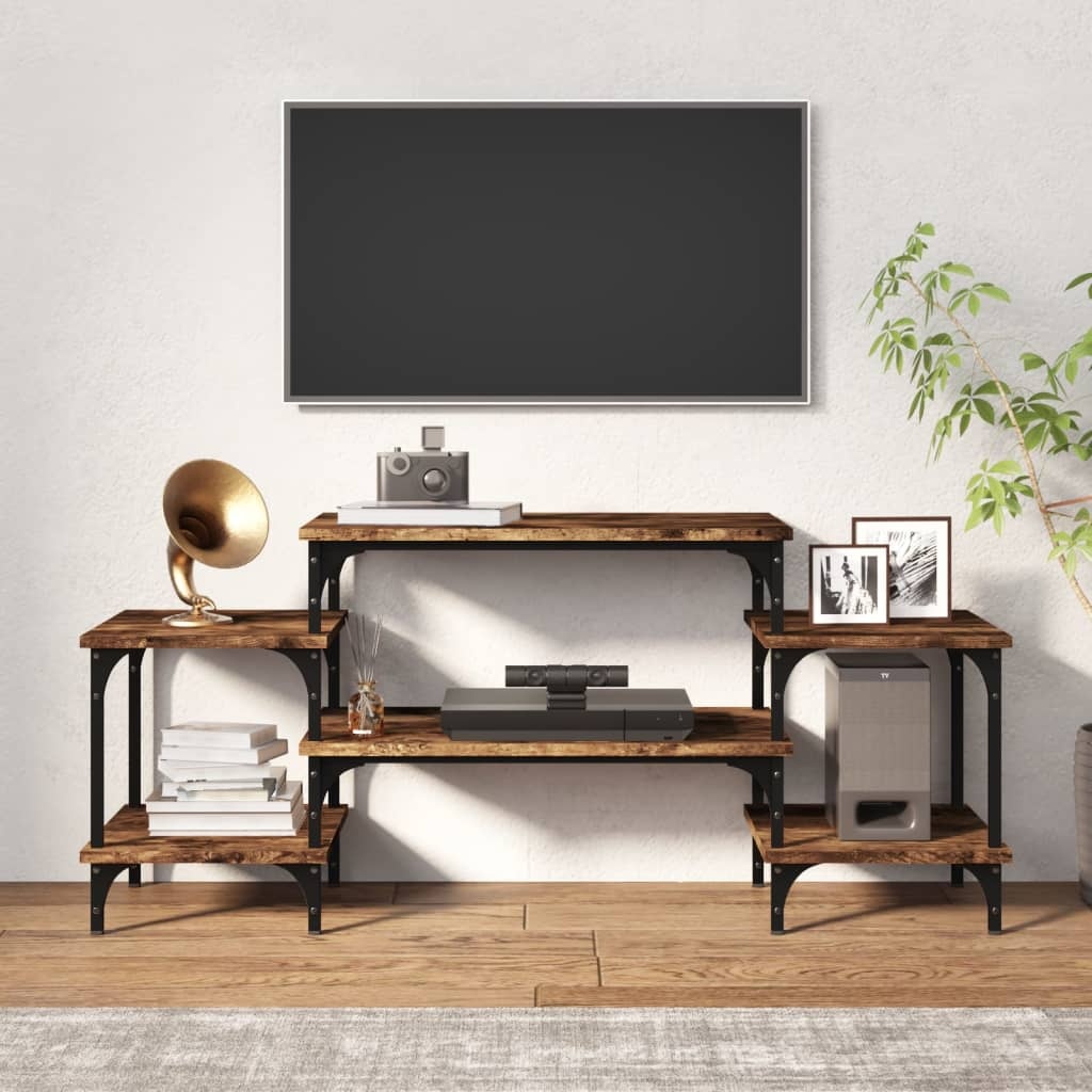VidaXL Tv-meubel 117x35x52 cm bewerkt hout gerookt eikenkleurig