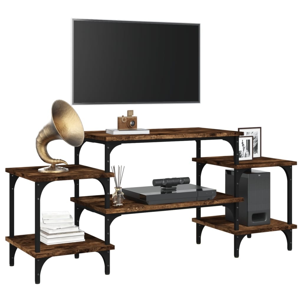 VidaXL Tv-meubel 117x35x52 cm bewerkt hout gerookt eikenkleurig