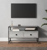 VidaXL Tv-meubel 80x35x45 cm bewerkt hout grijs sonoma eikenkleurig