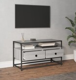 VidaXL Tv-meubel 80x35x45 cm bewerkt hout grijs sonoma eikenkleurig