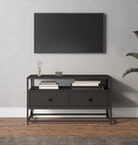 VidaXL Tv-meubel 80x35x45 cm bewerkt hout zwart