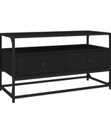 VidaXL Tv-meubel 80x35x45 cm bewerkt hout zwart