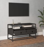 VidaXL Tv-meubel 80x35x45 cm bewerkt hout zwart