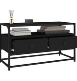 VidaXL Tv-meubel 80x35x45 cm bewerkt hout zwart