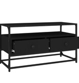 VidaXL Tv-meubel 80x35x45 cm bewerkt hout zwart