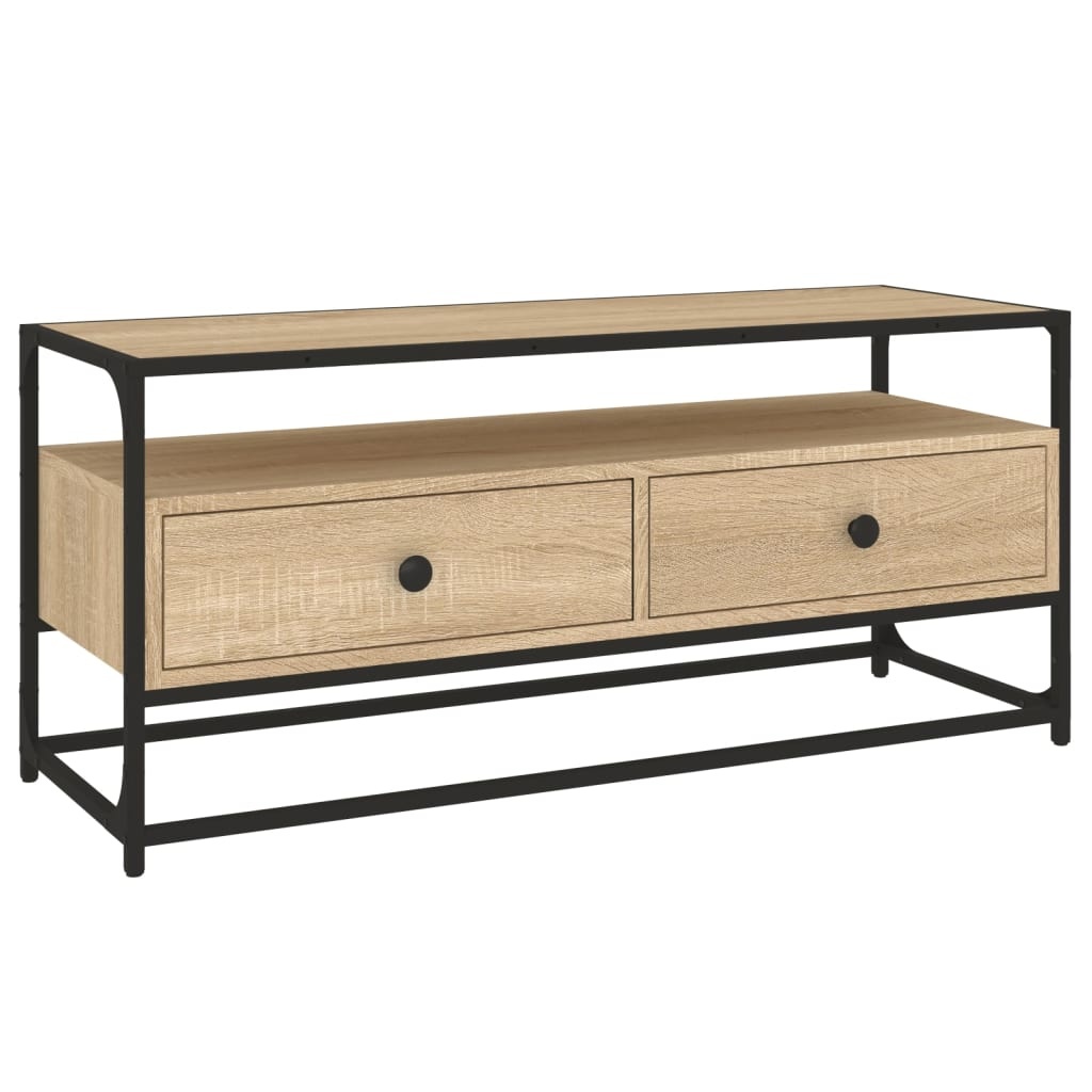 VidaXL Tv-meubel 100x35x45 cm bewerkt hout sonoma eikenkleurig
