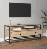 VidaXL Tv-meubel 100x35x45 cm bewerkt hout sonoma eikenkleurig