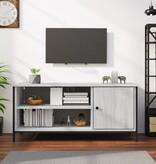 VidaXL Tv-meubel 100x40x45 cm bewerkt hout grijs sonoma eikenkleurig