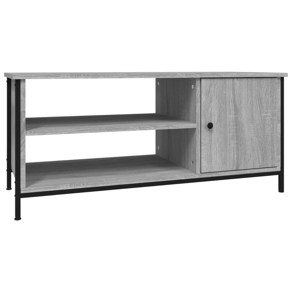 VidaXL Tv-meubel 100x40x45 cm bewerkt hout grijs sonoma eikenkleurig