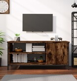 VidaXL Tv-meubel 100x40x45 cm bewerkt hout gerookt eikenkleurig